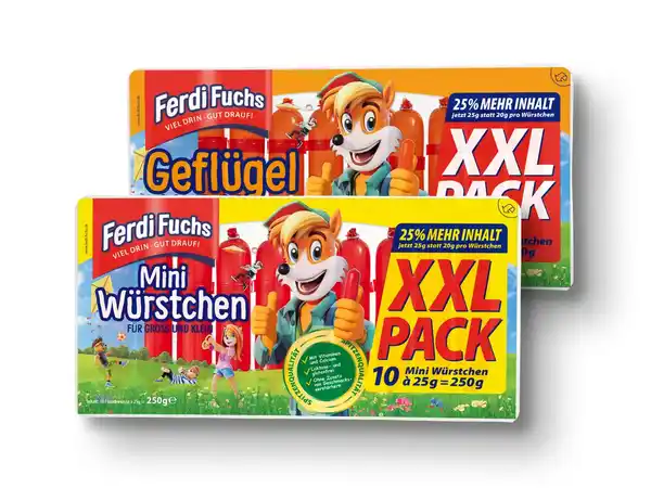 Bild 1 von Ferdi Fuchs Mini Würstchen XXL,  250 g