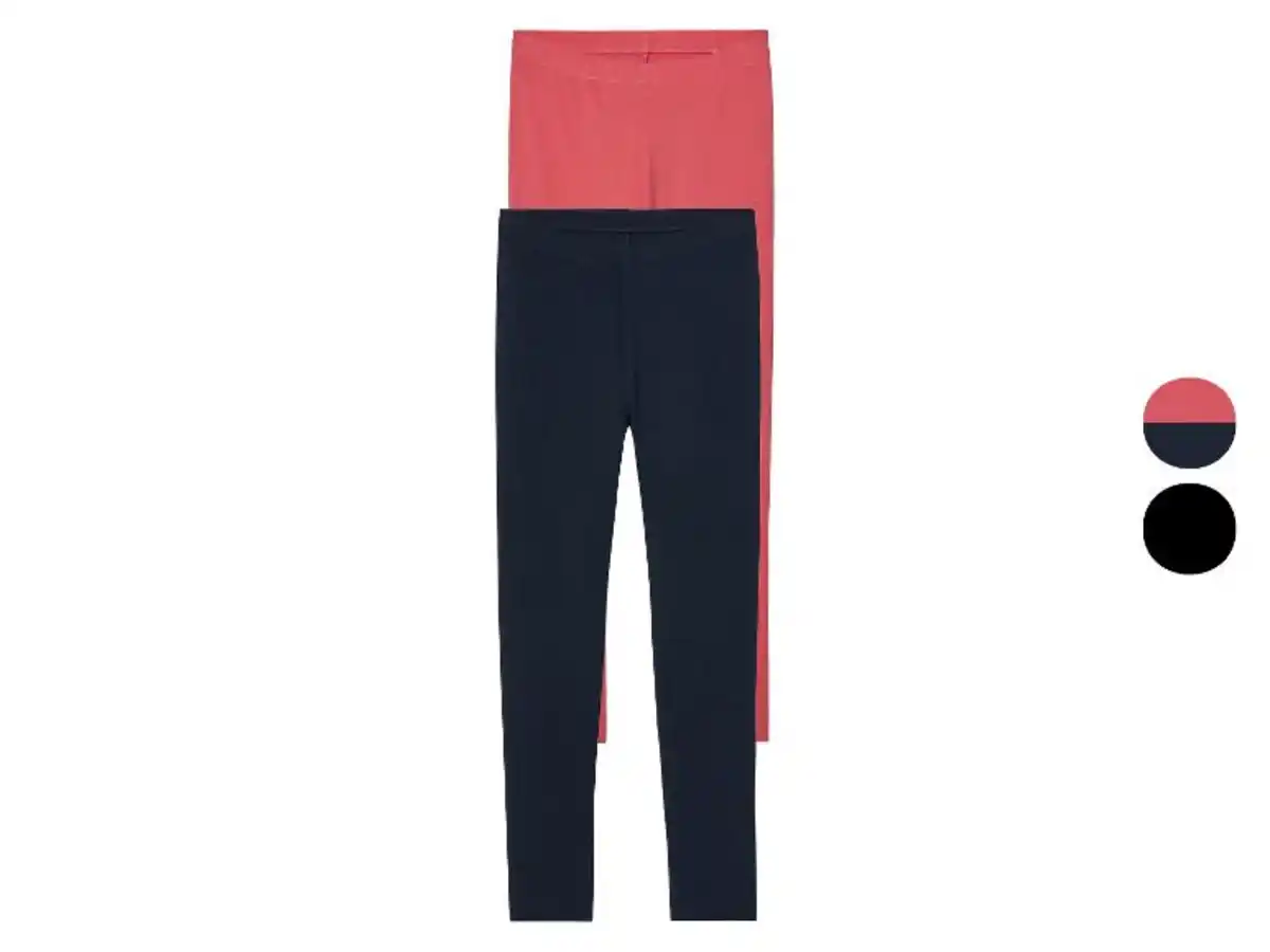 Bild 1 von pepperts!® Kinder Leggings, 2 Stück, mit hohem Baumwollanteil
