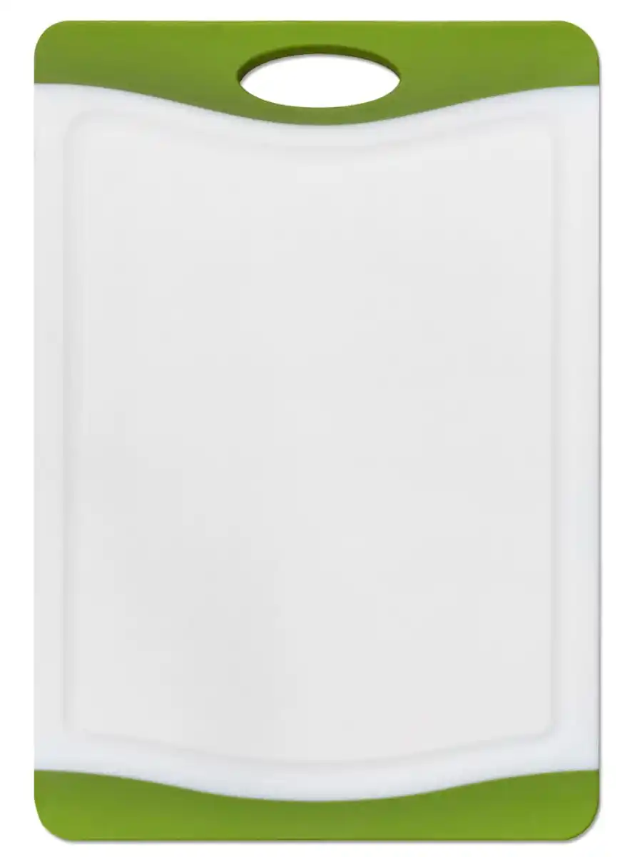 Bild 1 von Tarrington House Schneidebrett, Kunststoff, 36.8 x 25.4 x 1.4 cm, rutschfeste Kanten, weiß / grün
