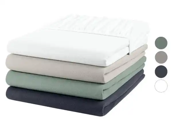 Bild 1 von LIVARNO home Jersey-Spannbettlaken, 90-100 x 200 cm