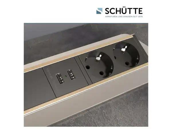 Bild 3 von Schütte Einbausteckdose für Arbeitsplatten, versenkbar