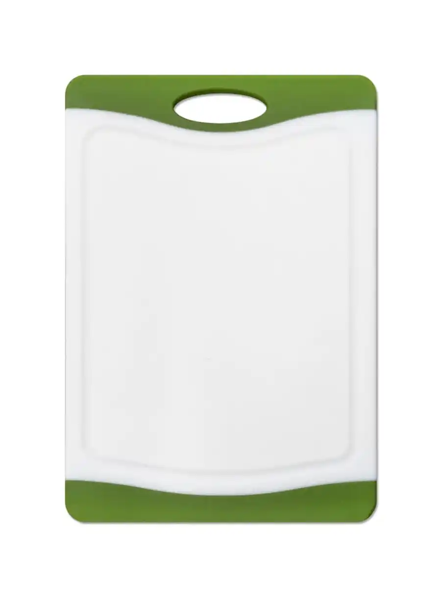 Bild 1 von Tarrington House Schneidebrett, Polypropylen, 29 x 20 x 1.2 cm, rutschfeste Kanten, weiß / grün