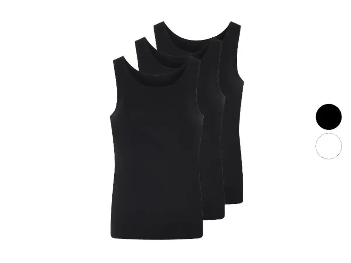 Bild 1 von LIVERGY® Herren Feinripp-Achselhemden, 3 Stück