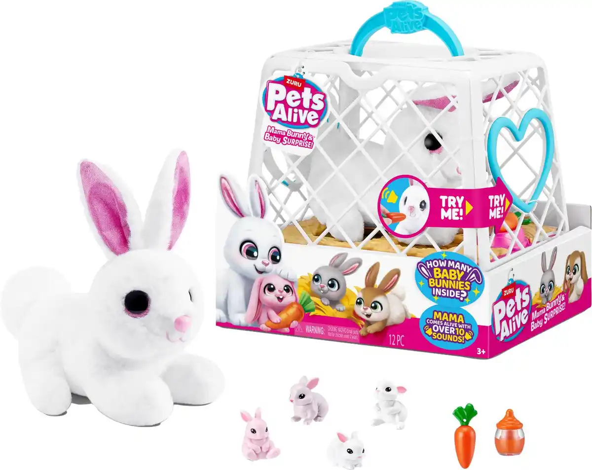 Bild 1 von ZURU Pets Alive »Mama Bunny & Baby Surprise«, 12-teilig