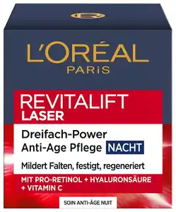 L'ORÉAL PARIS Revitalift Laser X3 Anti-Age-Creme-Maske Nacht, 50-ml-Tiegel