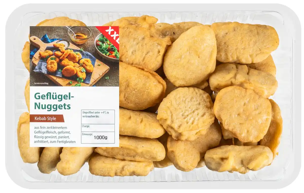 Bild 1 von Geflügel-Nuggets XXL, 1-kg-Großpackg.