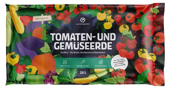 Bild 1 von WUNDERGARTEN Tomaten- und Gemüseerde, 20-l-Packg.