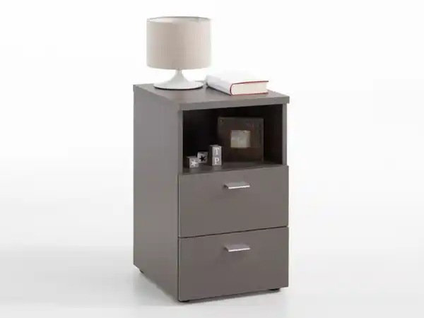 Bild 2 von FMD FMD Boxspringbett Nachtkonsole mit 2 Schubladen