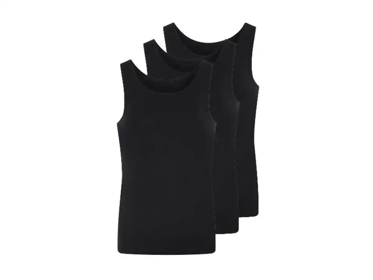 Bild 2 von LIVERGY® Herren Feinripp-Achselhemden, 3 Stück