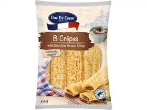Duc de Coeur Crêpes mit Schokoladencremefüllung