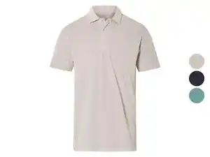 LIVERGY® Herren Poloshirt mit Leinen, mit Knopfleiste