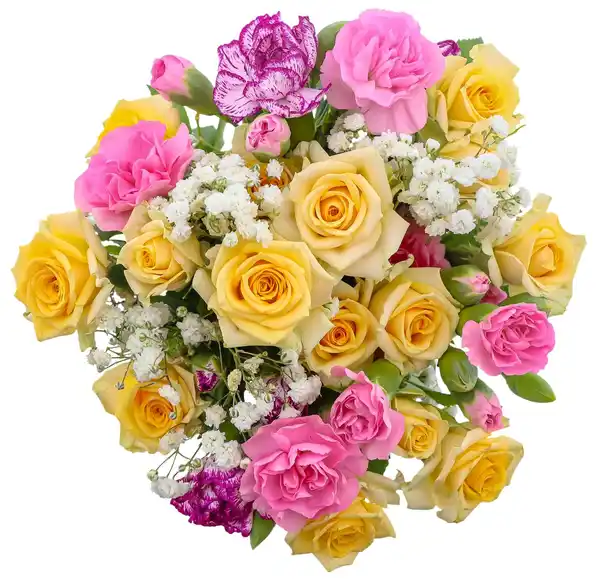 Bild 2 von Nelken-Sprayrosenstrauß