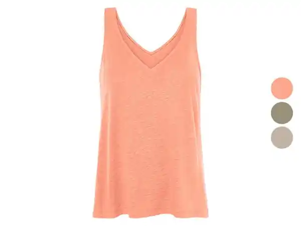 Bild 1 von esmara® Damen Leinen-Top, mit kleinen Seitenschlitzen