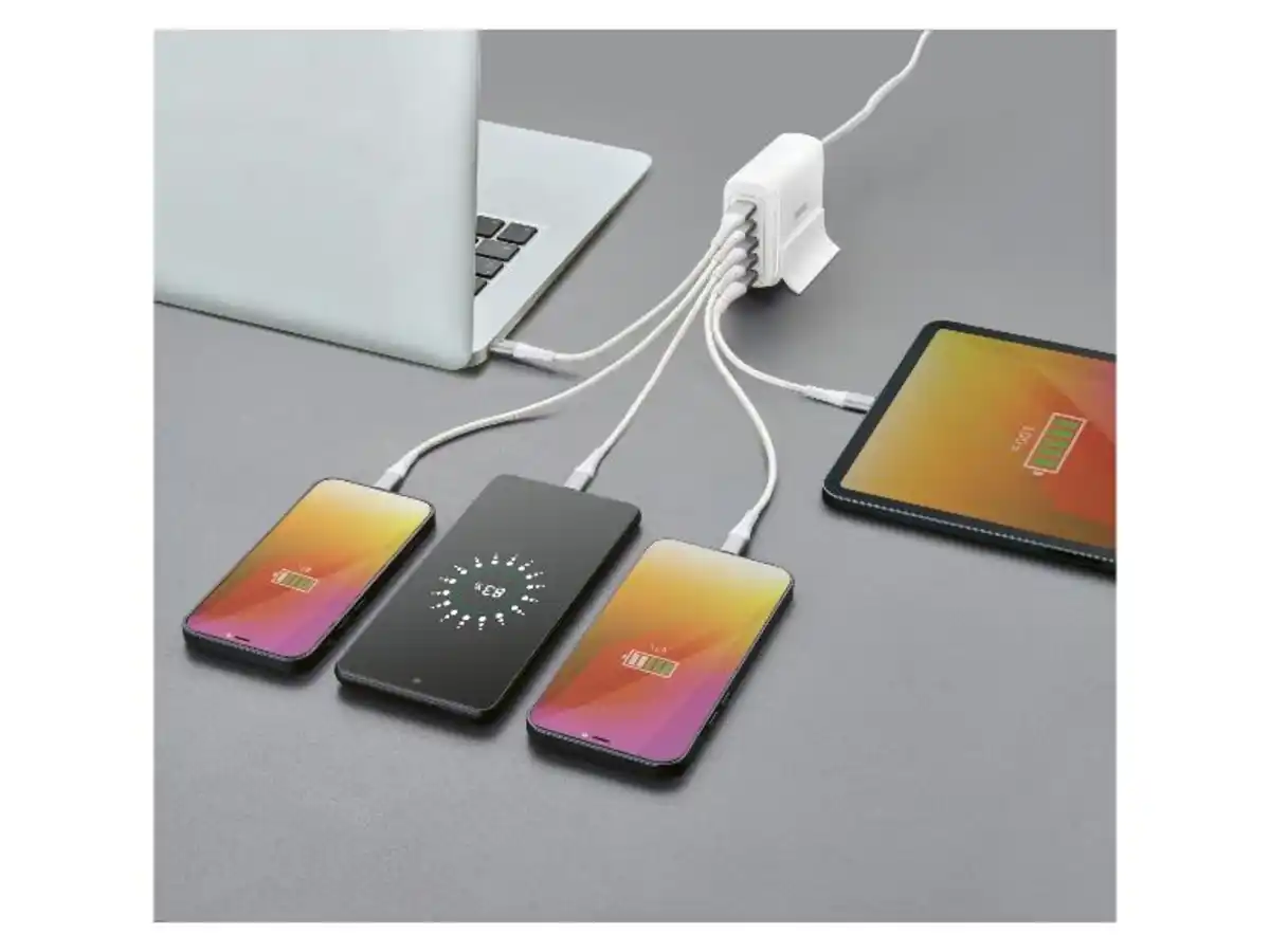 Bild 2 von TRONIC® USB-Ladestation »TUL 2 A1« 30W mit 2x USB-C, 3x USB-A