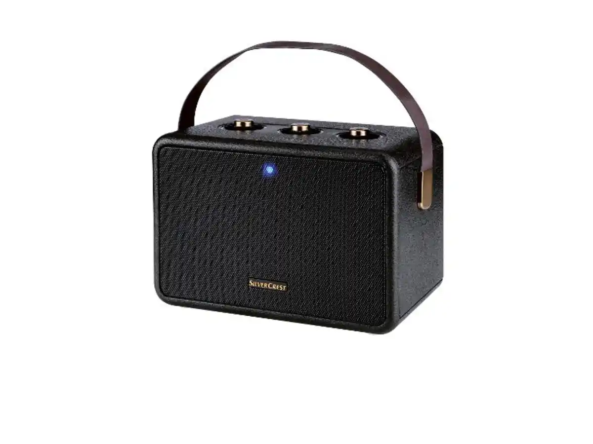 Bild 1 von SILVERCREST® Bluetooth®-Lautsprecher »Retro«, mit praktischer Trageschlaufe