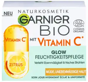 GARNIER BIO Glow Feuchtigkeitspflege, 50-ml-Tiegel