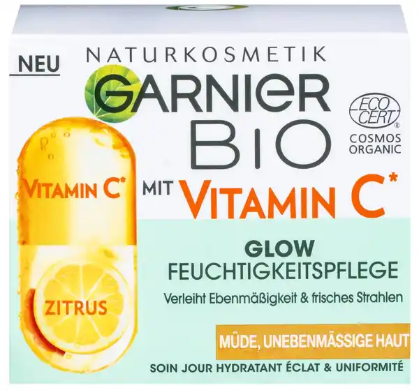 Bild 1 von GARNIER BIO Glow Feuchtigkeitspflege, 50-ml-Tiegel