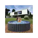 Bild 1 von Miweba MSpa Whirlpool Comfort Bergen C-BE041, Garten und Outdoor-Whirlpool aufblasbar, 4 Personen (Anthrazit/Blau)