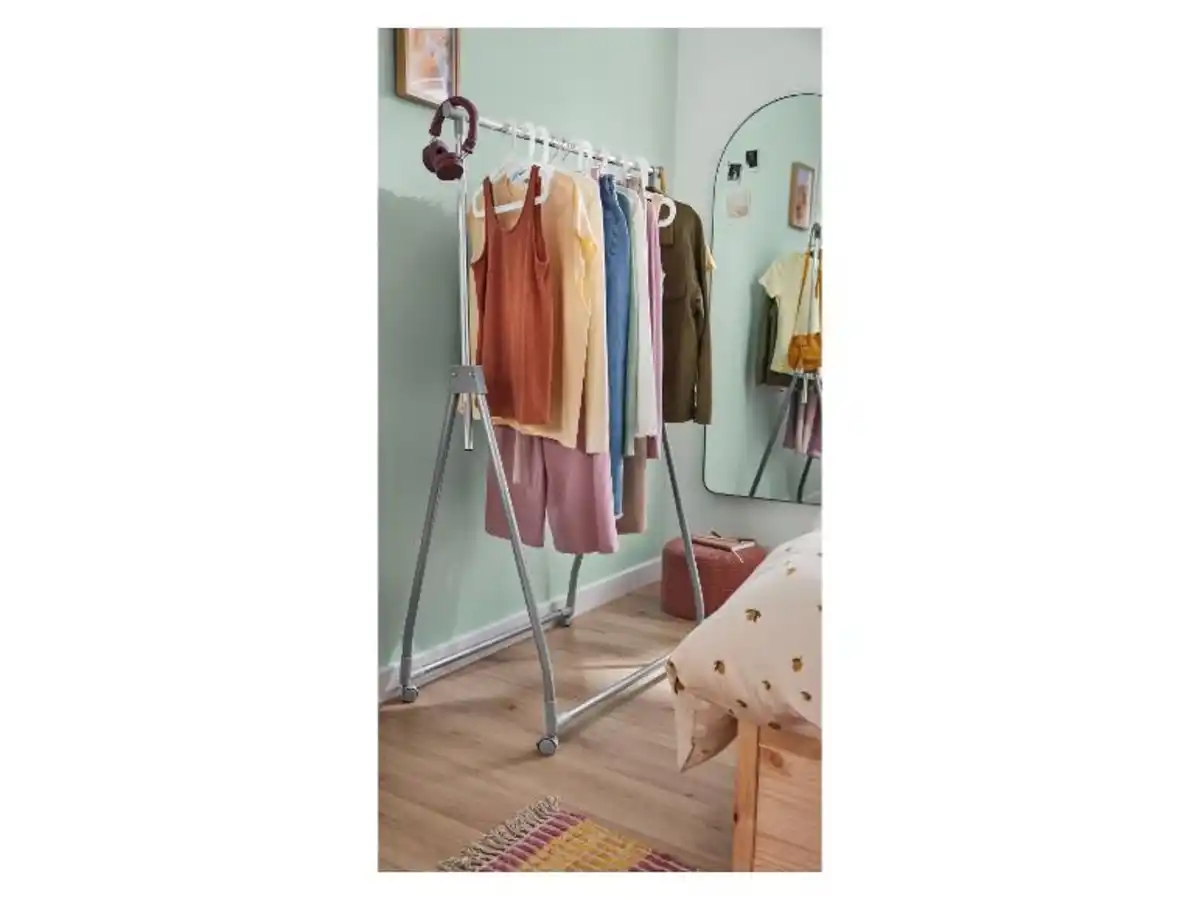 Bild 3 von LIVARNO home Klappbarer Kleiderständer Wäscheständer, klappbar Faltbarer Kleiderständer Kleiderständer, faltbar