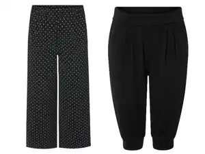 esmara® Damen Capri-Hose / Wide-Leg-Hose, mit recyceltem Material