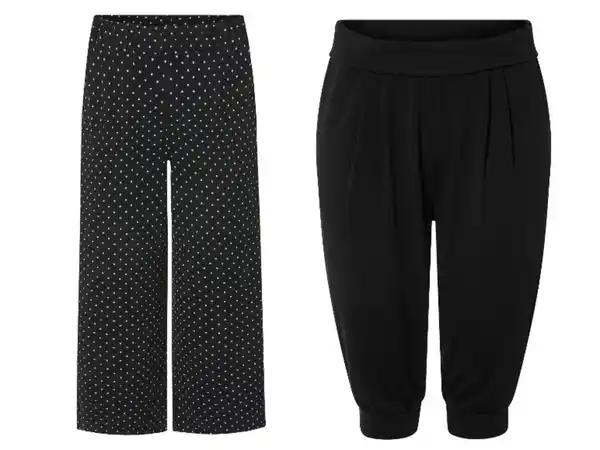 Bild 1 von esmara® Damen Capri-Hose / Wide-Leg-Hose, mit recyceltem Material