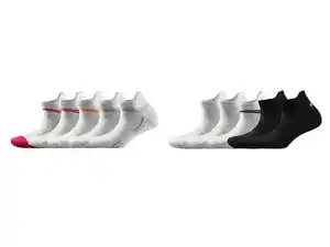 CRIVIT Damen Sport-Sneakersocken, 5 Paar, mit Fersenlasche