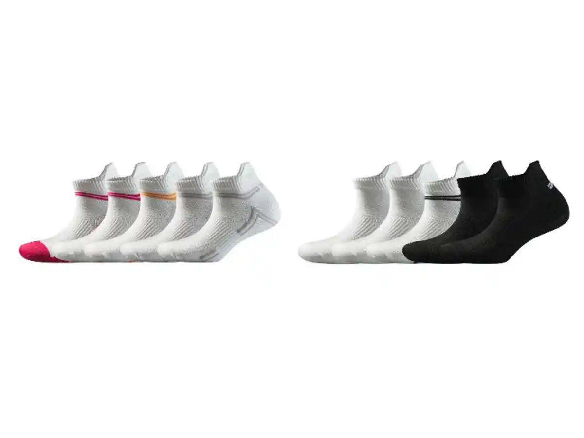Bild 1 von CRIVIT Damen Sport-Sneakersocken, 5 Paar, mit Fersenlasche