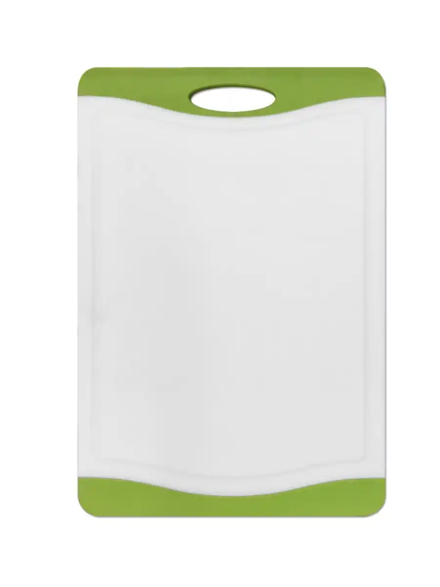 Bild 1 von Tarrington House Schneidebrett, Kunststoff, 44.5 x 30.5 x 1.1 cm, rutschfeste Kanten, weiß / grün