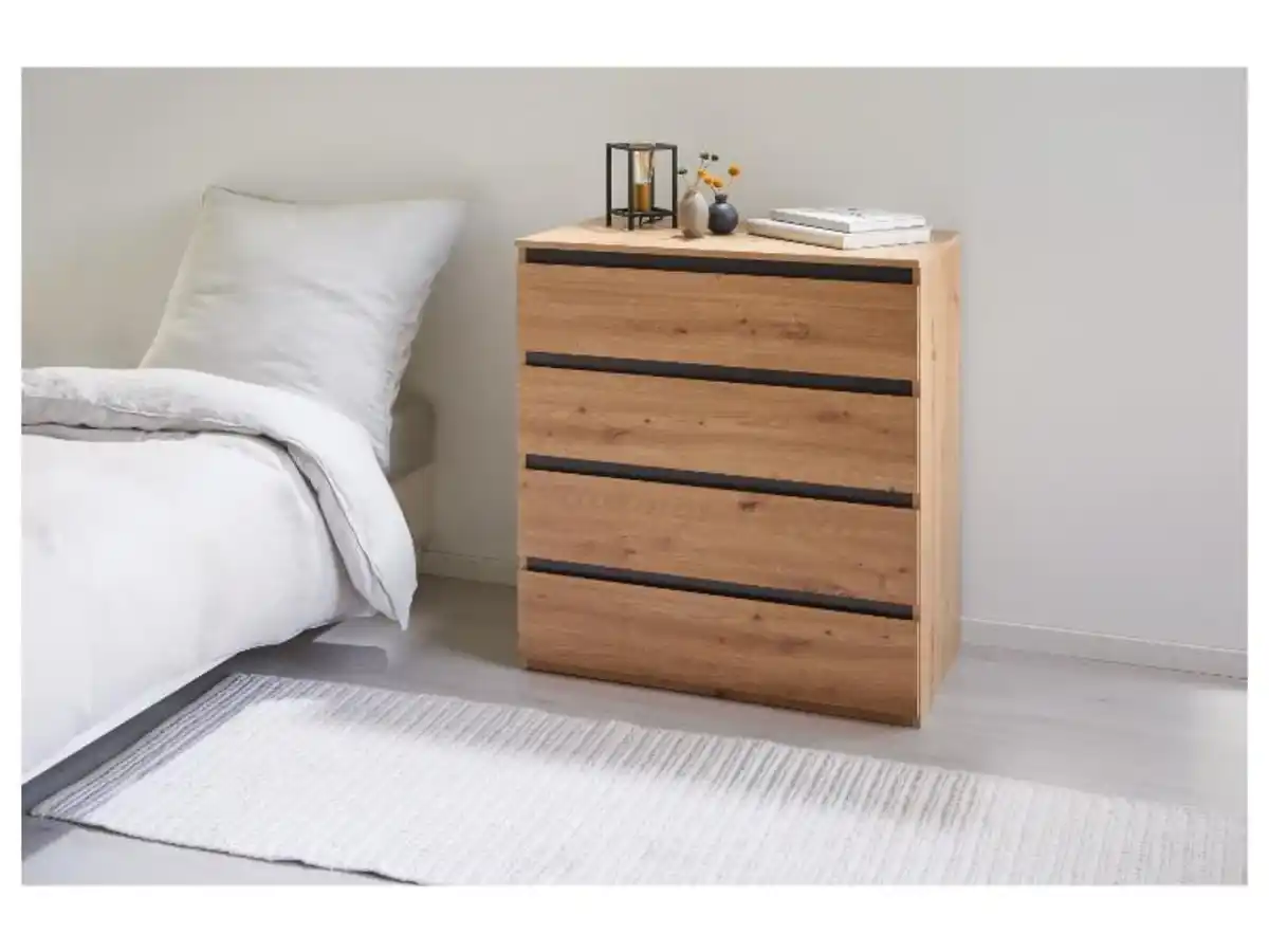 Bild 2 von LIVARNO home Kommode »Genf« mit 4 Schubladen, Eiche-Artisan