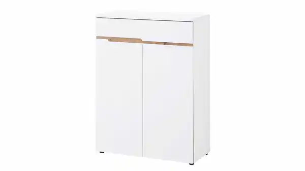 Bild 1 von Schuhschrank mit Schublade weiß - Artisan Eiche 80 x 107 cm - MEMPHIS
