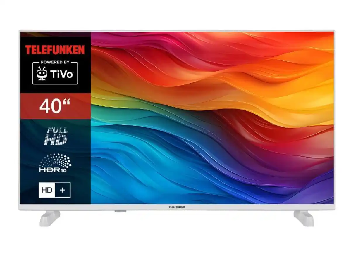 Bild 1 von TELEFUNKEN »XF40TO750S-W« Fernseher 40 Zoll Smart TV Powered by TiVo Full HD, HDR, HD+ 6 Monate inkl., Triple-Tuner
