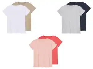 pepperts!® Kinder T-Shirt, 2 Stück, mit Rundhalsausschnitt