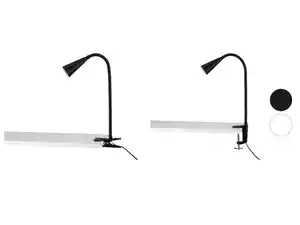 LIVARNO home LED-Klemmleuchte, mit flexiblem Metallhals