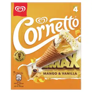 CORNETTO Max 4 x 90 ml, Mango & Vanille