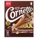 Bild 1 von CORNETTO Max 4 x 90 ml, Schokolade & Haselnuss