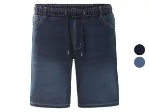 LIVERGY® Herren Sweatdenim-Bermudas, mit normaler Leibhöhe