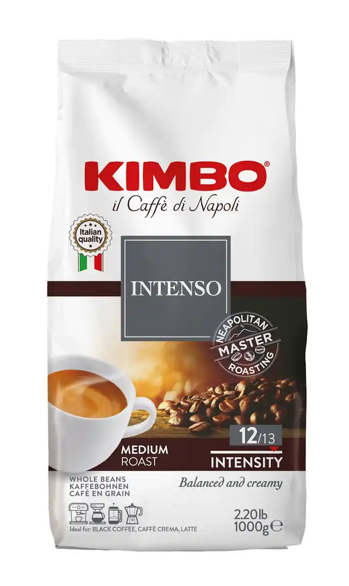 Bild 1 von Kimbo Kaffee Aroma Intenso ganze Bohnen (1 kg)