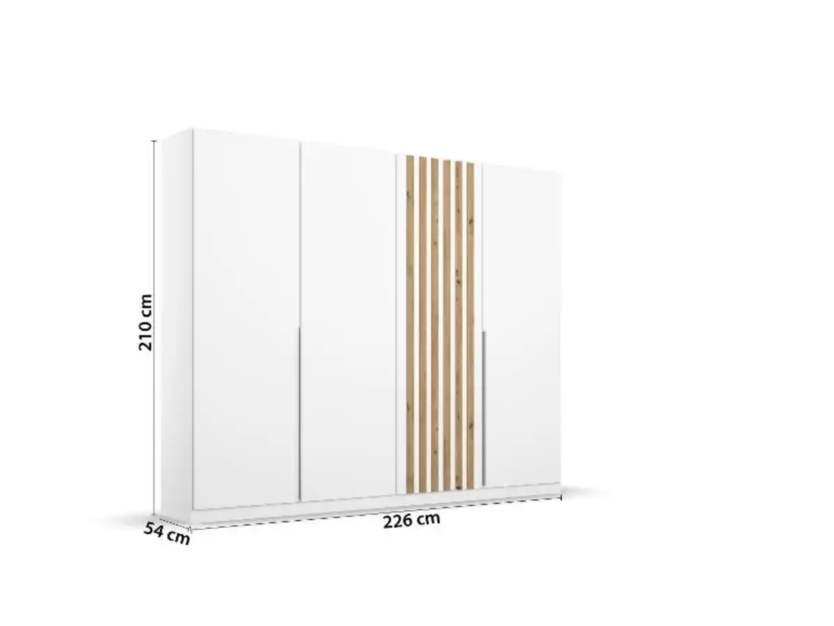 Bild 3 von rauch BLUE Drehtürenschrank »Lamella«, mit stilvollen Dekor-Holzlamellen