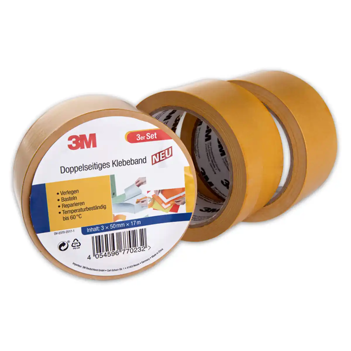 Bild 1 von 3M Doppelseitiges Klebeband 3er-Set