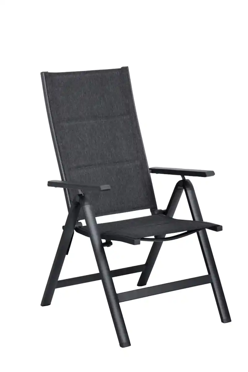 Bild 1 von Tarrington House Armlehnstuhl mit verstellbarer Rückenlehne Antwerpen, Alu/Textilen-Bespanung, schwarz