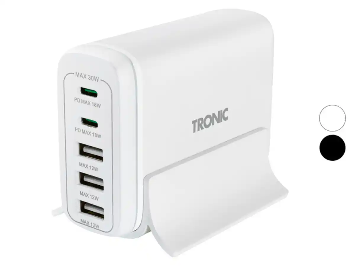 Bild 1 von TRONIC® USB-Ladestation »TUL 2 A1« 30W mit 2x USB-C, 3x USB-A