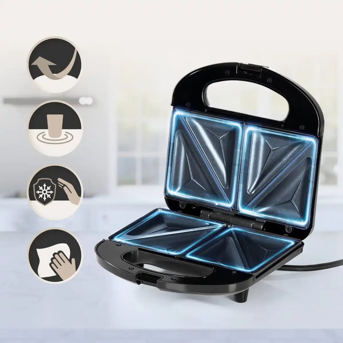 Bild 2 von GOURMETMAXX Sandwichtoaster »13805«