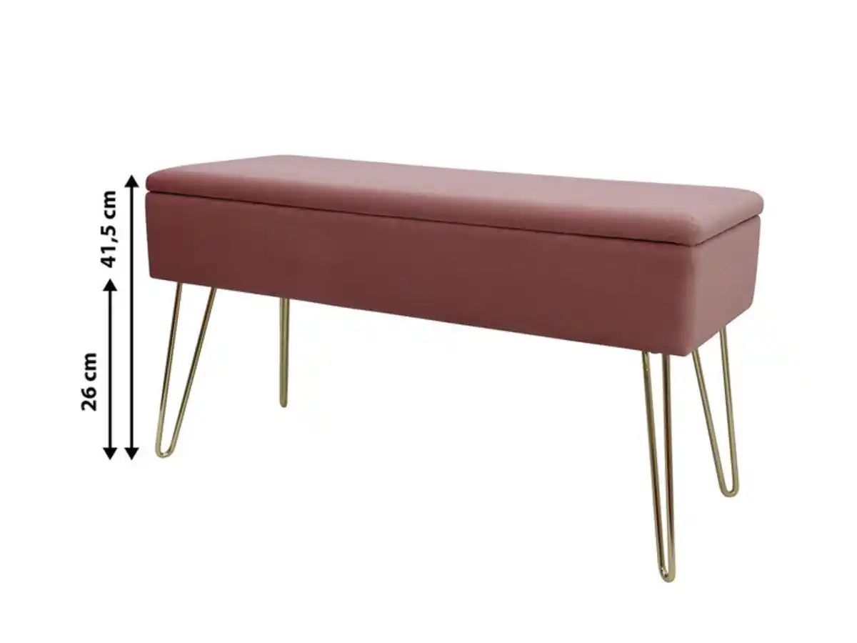 Bild 3 von ECHTWERK Sitzbank Scarlett, mit bequemer Sitzfläche aus Samtstoff