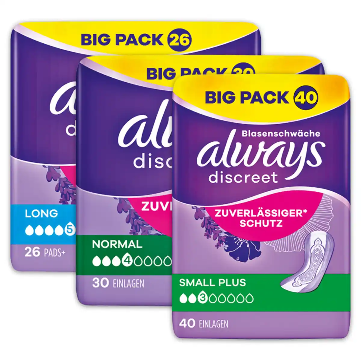 Bild 1 von Always Discreet Inkontinenz-Einlagen