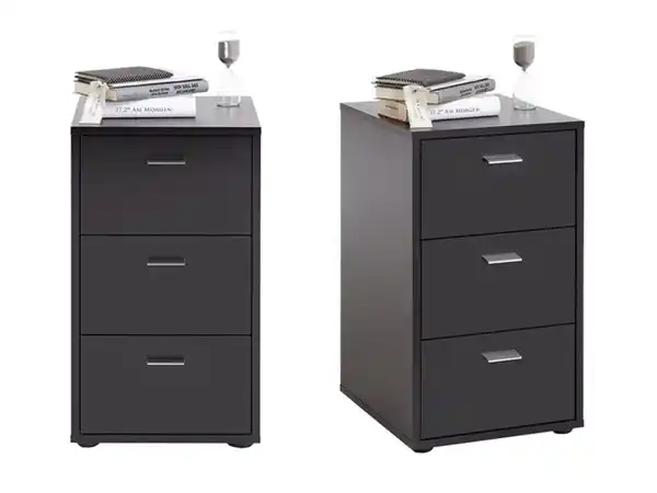 Bild 1 von FMD FMD Boxspringbett Nachtkonsolen, 2er Set mit 3 Schubladen