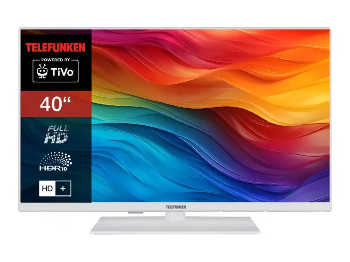 Bild 1 von TELEFUNKEN »XF40TO750M-W« Fernseher 40 Zoll Smart TV Powered by TiVo Full HD, HDR, HD+ 6 Monate inkl., Triple-Tuner