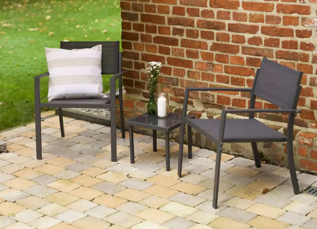 Bild 1 von Balkonset Lisa mit Glastisch 3-teilig