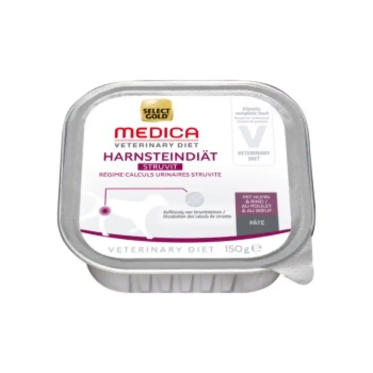 Bild 1 von SELECT GOLD Medica Nassfutter Hund Adult Harnsteindiät, mit Huhn & Rind 10x150 g