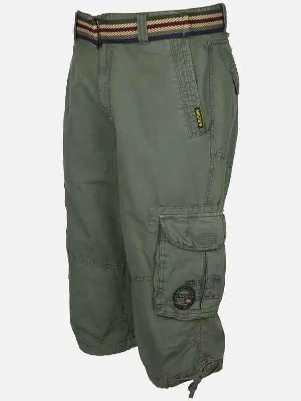 Bild 3 von Herren Cargobermuda mit Gürtel Oliv