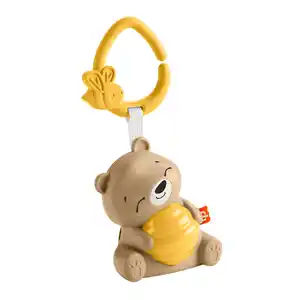Fisher-Price Beruhigendes Bärchen Spieluhr zum Mitnehmen für Babys mit einstellbarem Timer für Neugeborene, 1 Stk